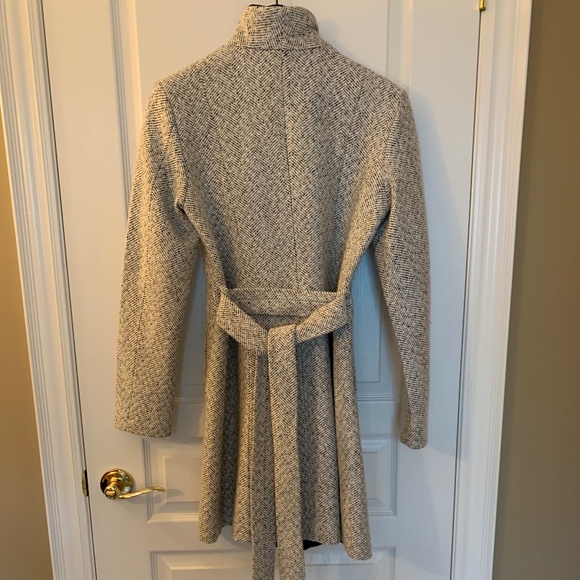 ZIP UP WINTER TAHARI WOOL-BLEND  BELTED COAT - SIZE S - Picture 3 of 11